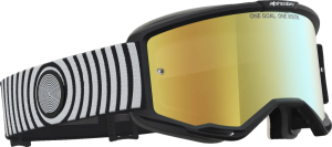 Alpinestars Vision 5 Hone napszemüveg – Fekete/Fehér/Színezett lencse, 3, nordicamoto.ro