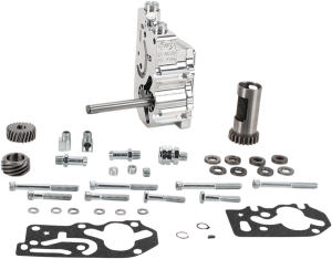 High Volume/high Pressure (hvhp) Polished Billet Oil Pump Silver, 1, nordicamoto.ro