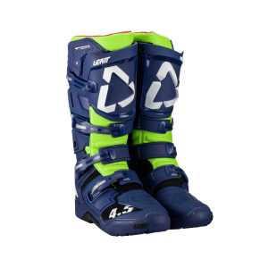 Leatt 4.5 Enduro csizma, sötétkék/fluoreszkáló zöld