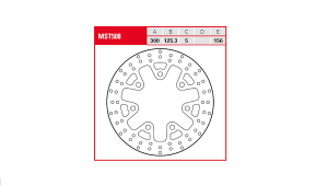 Brake Rotor Fixed Round Silver, Stainless Steel, 1, nordicamoto.ro