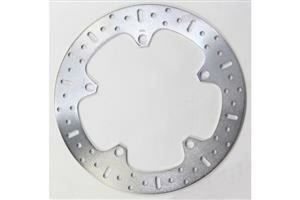 Round Hpsr Solid Brake Rotor Silver, Stainless Steel