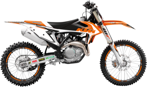 Graphics Kit With Seat Cover Black, Orange, 4, nordicamoto.ro