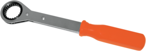 Wrench Crankshaft 24-tooth Chrome, Orange