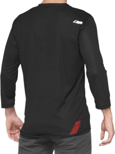 MTB póló, 100% Airmatic, 3/4 ujjú, fekete/piros, L-es méret, 3, nordicamoto.ro