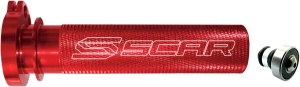 Motocross Aluminum Throttle Tube With Bearing Red, 1, nordicamoto.ro