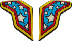 Airflite Helmet Side Plates Blue, Red, Yellow 