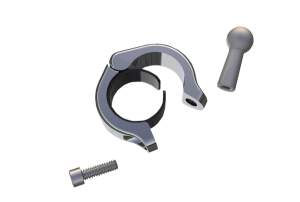 Aluminum Clamp Kit Silver, 1, nordicamoto.ro