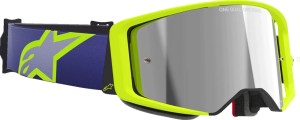 Motorkerékpáros szemüveg, Alpinestars Supertech Vision Corp szemüveg, lila/sárga, nordicamoto.ro