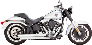 Big Shots Staggered 2-into-2 Exhaust System Chrome, 4, nordicamoto.ro