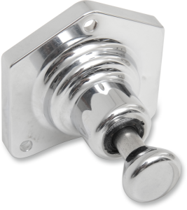 Solenoid End Cover With Starter Button Chrome, 1, nordicamoto.ro