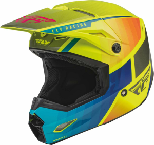 Casca Fly ECE Kinetic Drift kék/sárga/szénszürke bukósisak