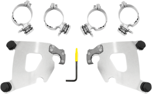 Cafe Fairing Trigger-lock Hardware Kit Polished, 1, nordicamoto.ro