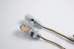 Universal E-marked Rear Led Indicator Light Chrome