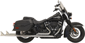 Fishtail True Dual Exhaust System Black