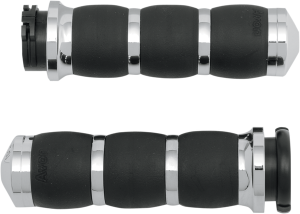 3-ring Velvet Air Grips Black, 1, nordicamoto.ro