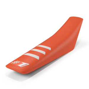 ONEGRIPPER LIGHT RIB univerzális üléshuzat, narancssárga/fehér – Enduro és motokrossz