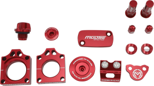 MOOSE RACING Bling Pack Kit Red, Anodized, 1, nordicamoto.ro
