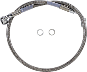 Extended Length Stainless Steel Brake Line Clear-coated