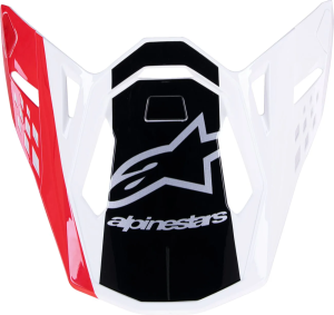 Cozoroc Alpinestars Supertech M10 sisak, piros/fehér, nordicamoto.ro