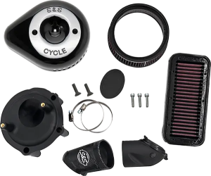 Stealth Air Cleaner Kit With Cover Black 