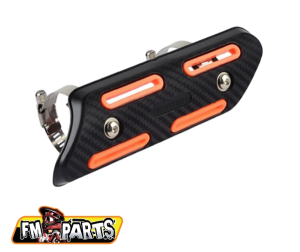 Univerzális 4T kipufogóvédő, narancssárga, Fm-Parts, 2, nordicamoto.ro