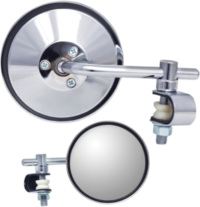 Universal Clamp-on Mirror Silver, 1, nordicamoto.ro