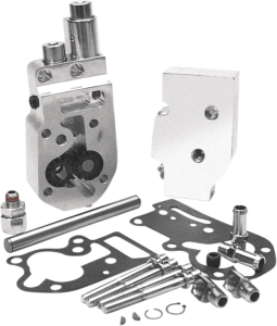 Flow Pro 1 Billet Oil Pump Complete Assembly Polished, 1, nordicamoto.ro