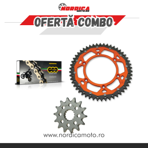REGINA Z-Ring lánckészlet, 118 szem + KTM Moto Master első lánckerék + KTM Moose Racing kettős lánckerék, NARANCSSÁRGA, 1, nordicamoto.ro