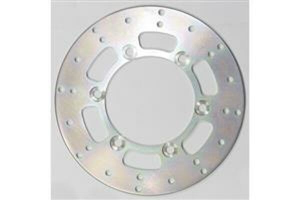 Round Hpsr Solid Brake Rotor Silver, Stainless Steel, Zinc