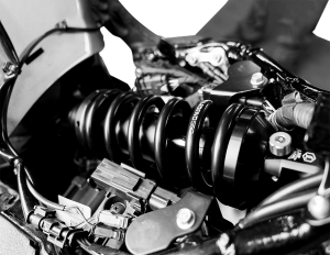 Revo-a Adjustable M-eight Softail Coil Suspension Black