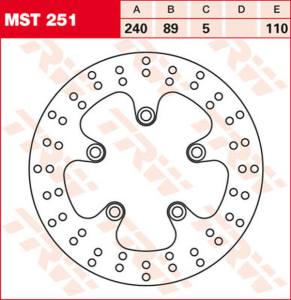 Round Fixed Brake Rotor 220-250mm Steel, 2, nordicamoto.ro