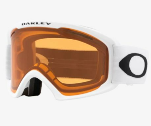 Motoros szánokhoz szükséges felszerelések, Oakley O-Frame 2.0 Pro L matt fehér-kaki színű motoros síszemüveg, nordicamoto.ro