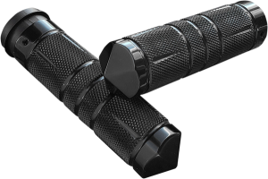 Knurled Diamond Custom Grips Black, 1, nordicamoto.ro
