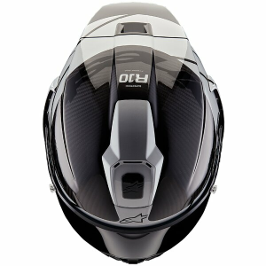 Alpinestars Supertech R10 Carbon integrált sport sisak, fekete/ezüst, L méret, 4, nordicamoto.ro