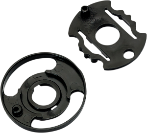 Gringo S/lane Splitter Helmet Shield Baseplate Kit Set Black ONE SIZE, 1, nordicamoto.ro