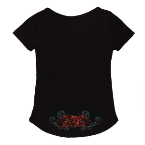 Women's Red Catrina T-shirt Black M, 3, nordicamoto.ro