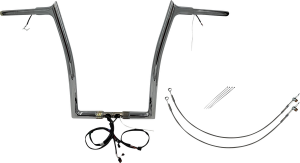 Plug & Play Ez Install 1-1/4(r) Pointed Top Handlebar Kit Silver, 3, nordicamoto.ro