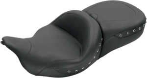 Super Touring 2-up Seat With Driver Backrest Option Black