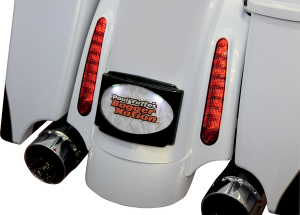 Cvo Universal Stealth Iii License Plate Frame Gloss Black, 2, nordicamoto.ro