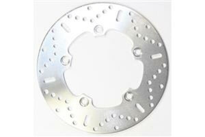 Round Hpsr Solid Brake Rotor Silver, Stainless Steel