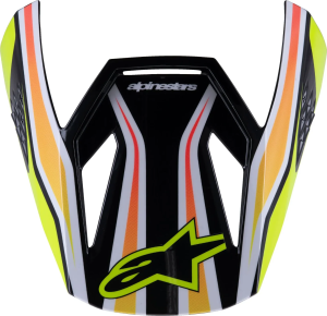 Alpinestars Sm3 Wurx gyermek sisak plexi, fekete/kék/sárga