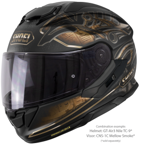 SHOEI GT-AIR3 NILE TC-9 teljes arcú sisak, fekete/matt barna, M-es méret, 3, nordicamoto.ro