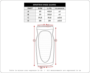 Spartan térdvédők, fekete, L/XL, 2, nordicamoto.ro