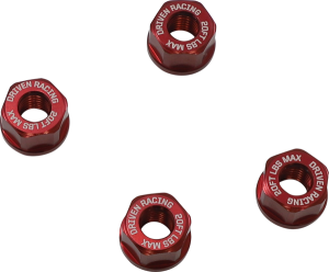Sprocket Nuts Red