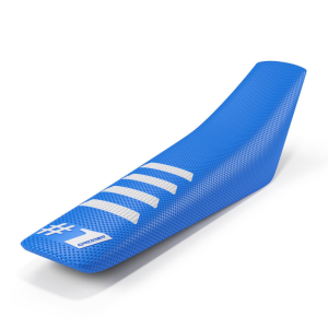 ONEGRIPPER RIBBED univerzális üléshuzat, világoskék/fehér – Enduro és Motocross