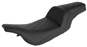Slim Lattice Stitched Seat Black