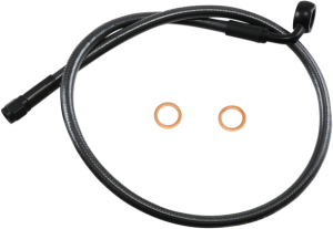 Alternative Length Designer Series Dot Abs-specific Upper Brake Line Kit Black, Black Pearl