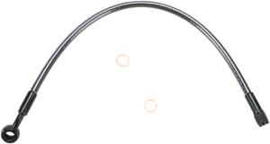 Designer Series Braided Non-abs Front Brake Line Kit Black, Black Pearl