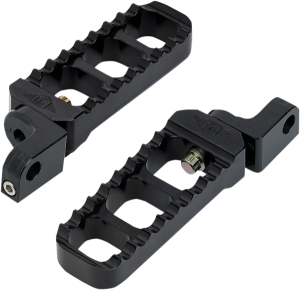 Adjustable Serrated Billet Footpegs Black Narrow, 1, nordicamoto.ro