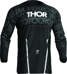 Tricou Thor Pulse Mono Black/White